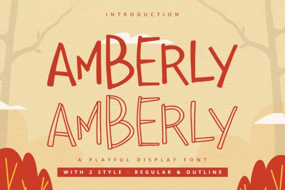 Amberly: A Playful Display Font for Modern Branding and Editorial Design