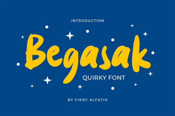 Begasak: A Quirky Display Font for Bold Editorial Design