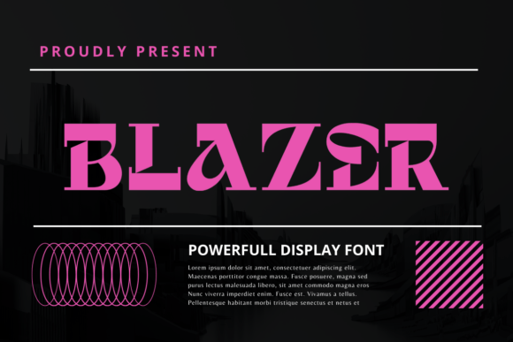 Blazer Font for Bold Campaign Design