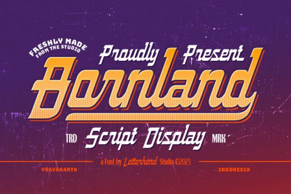 Borndland: The Dynamic Display Font for Urban Editorial Design
