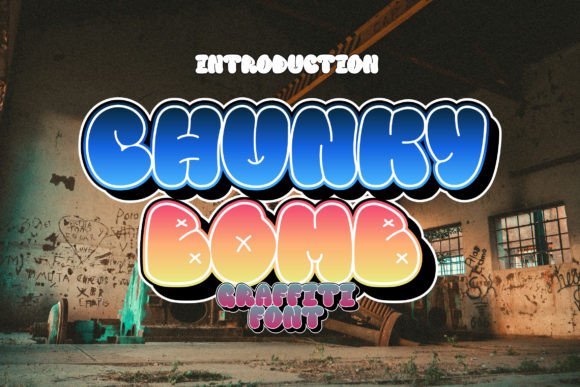 Chunky Bomb: A Playful Display Font for Creative Projects