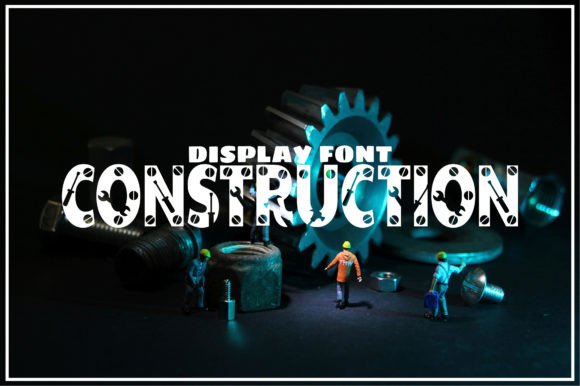 Construction Font for Bold Editorial Design