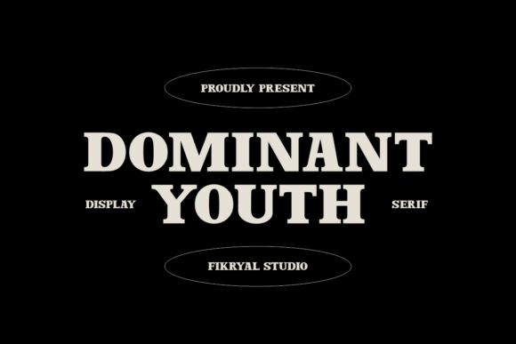 Dominant Youth: A Bold Display Serif Font for Editorial Impact
