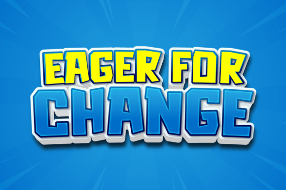 Eager for Change: A Bold Display Typeface for Modern Web Design