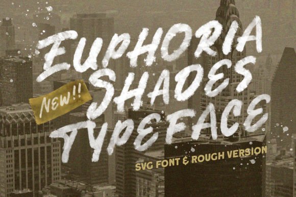 Euphoria Shades: The Display Font for Bold Campaign Headlines