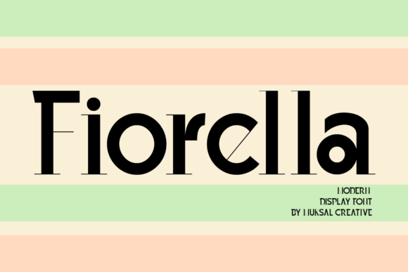 Fiorella Modern Display Font for Handmade Creations