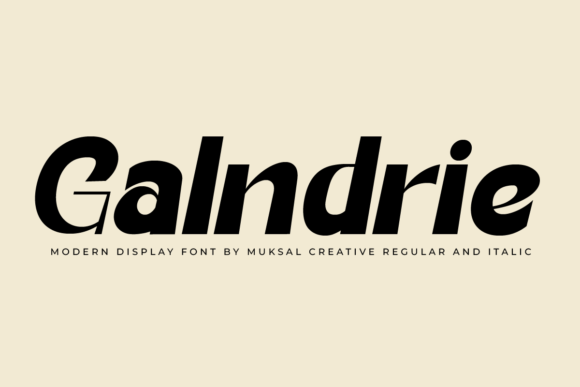 Galndrie: The Modern Display Font for Bold Brand Identity