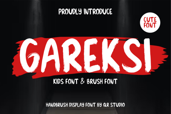 Gareksi: A Modern Brush Display Font for Bold Branding