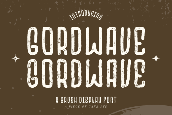 Gordwave: A Brush Display Font for Creative Typography