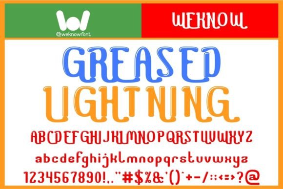 Greased Lightning Font for Eye-Catching Branding and Design
