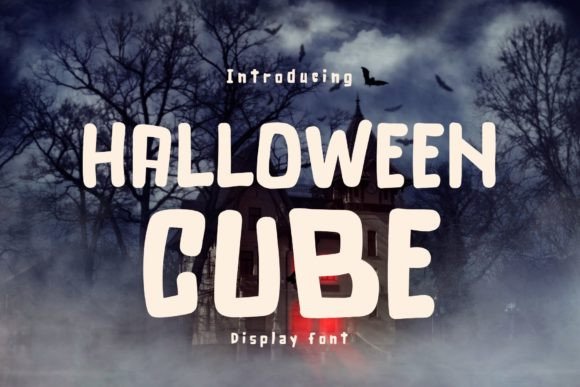 Halloween Cube Font for Web Design and Digital Branding