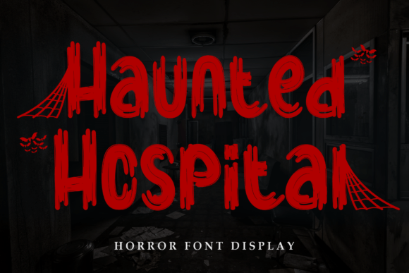 Halloween-Themed Haunted Hospital Display Font for Bold Branding