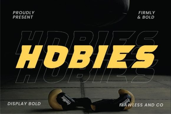 Hobies Display Font for Handmade Creations