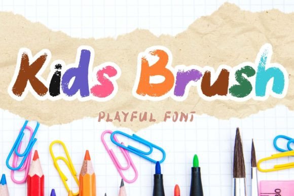 Kids Brush: A Playful Handwritten Font for Modern Web Design