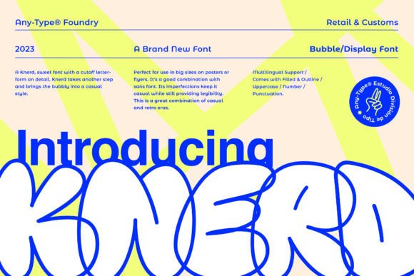 Knerd Font for Creative Craft and Commercial Projects