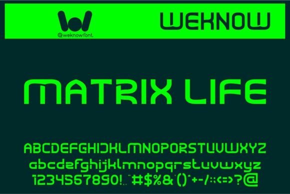 Matrix Life: The Techno Scifi Display Font for Bold Brand Identity