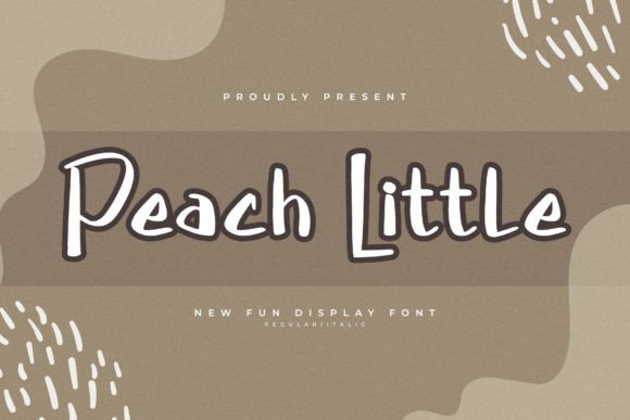 Peach Little: A Playful Display Font for Branding Projects