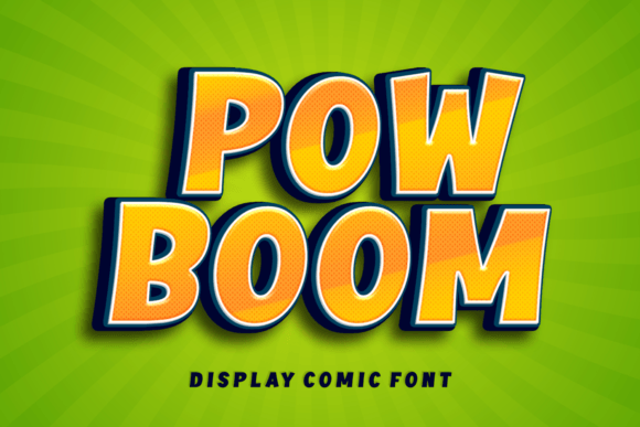 Pow Boom: A Creative Display Font for Web Design