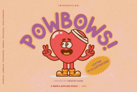 Powbows: The Smooth Display Font for Memorable Branding