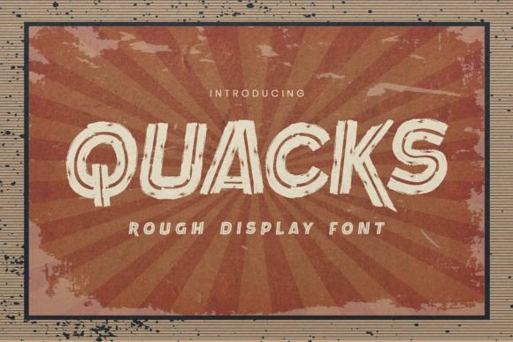Quacks: The Unique Display Font for Handmade Creators