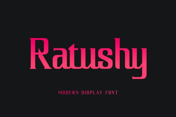 Ratushy: A Serif Display Font That Elevates Branding