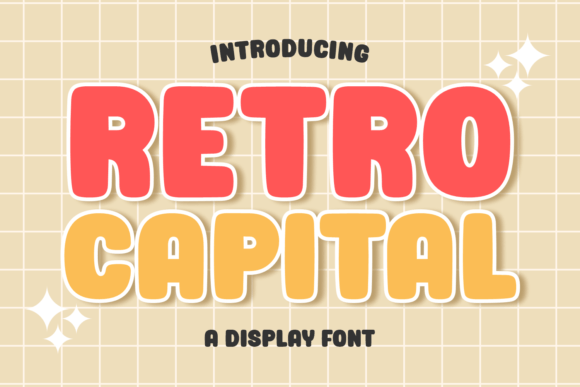 Retro Capital Font for Nostalgic Branding Projects