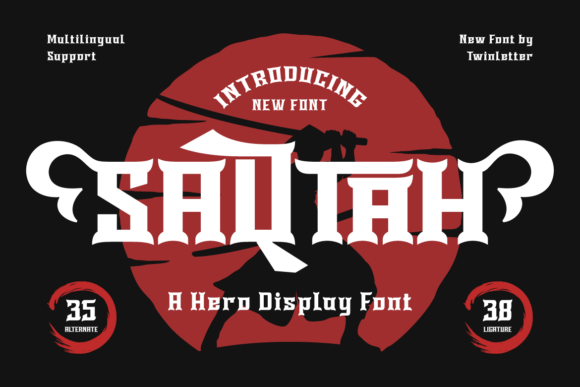 Saqtah: The Bold Superhero Display Font for Crafters