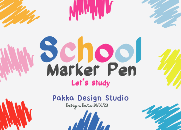 School Marker Pen: A Playful Display Font for Bold Branding