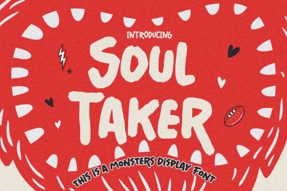 Soul Taker Font for Handmade Creativity and Display Design