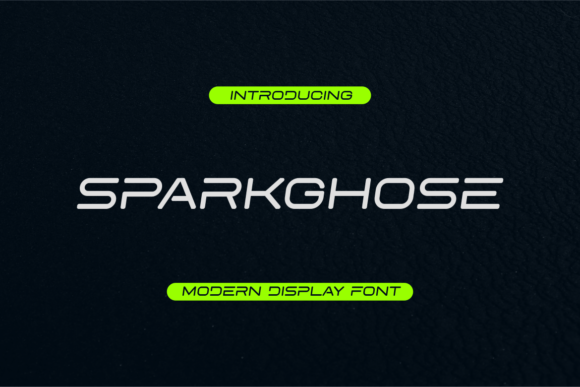 Sparkghose: A Modern Whimsical Display Font for Digital Creatives