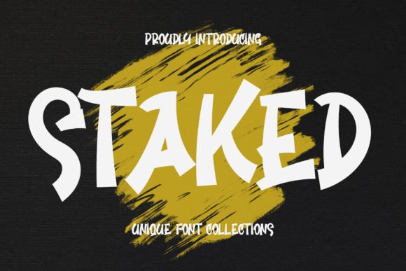 Staked: A Premium Display Font for Spectacular Branding