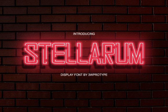 Stellarum Display Font for Modern Editorial Design