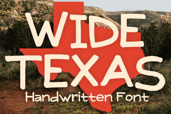 Wide Texas Font for Bold Branding and Playful Design