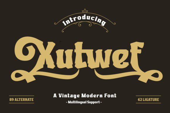Xutwef: A Superhero-Style Display Font for Bold Editorial Projects